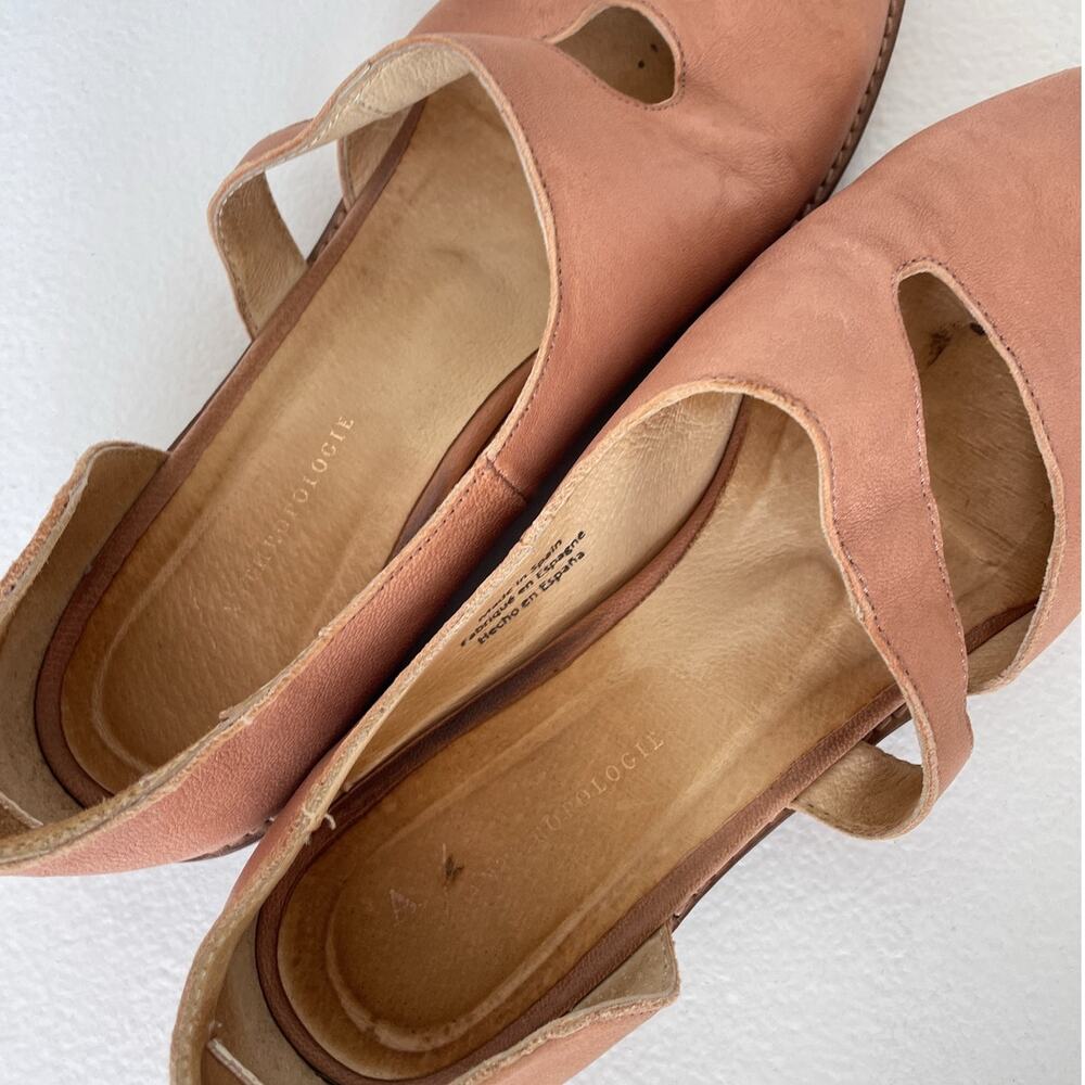Anthropologie Rose Tan Leather D'Orsay Flats - Picture 3 of 7